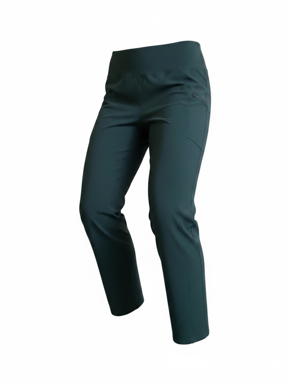 Eddie Bauer Ankle-Length Straight Leg Pants - Teal Green